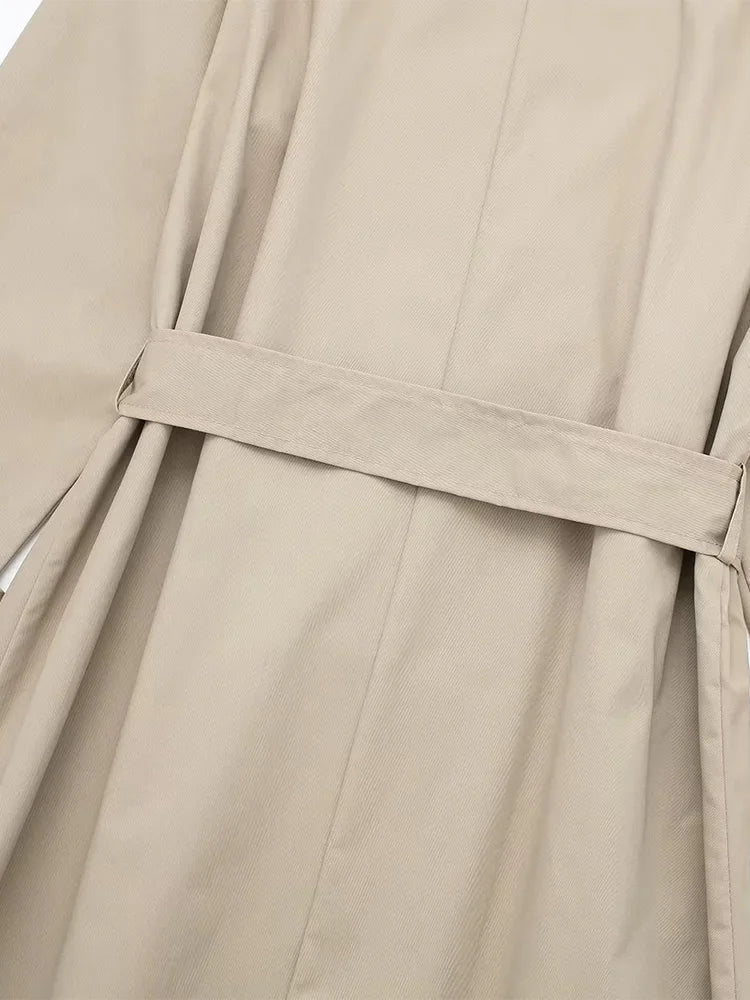 Alice | Women's Trench Coat with Belt and Lapels