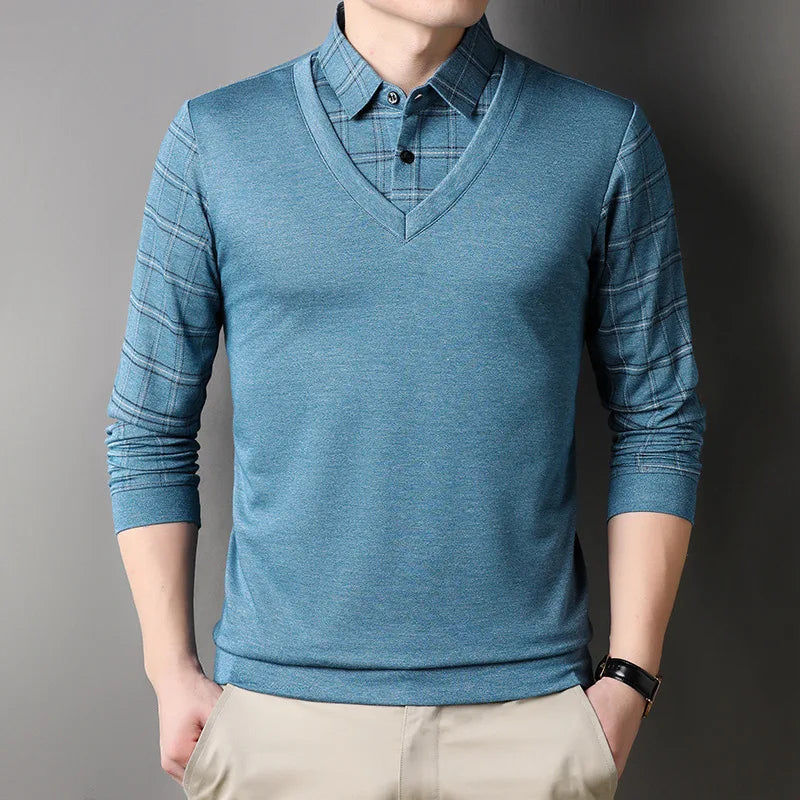 MONTGOMERY REFINED LONG-SLEEVE POLO