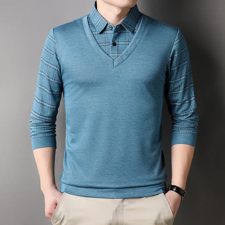 MONTGOMERY REFINED LONG-SLEEVE POLO