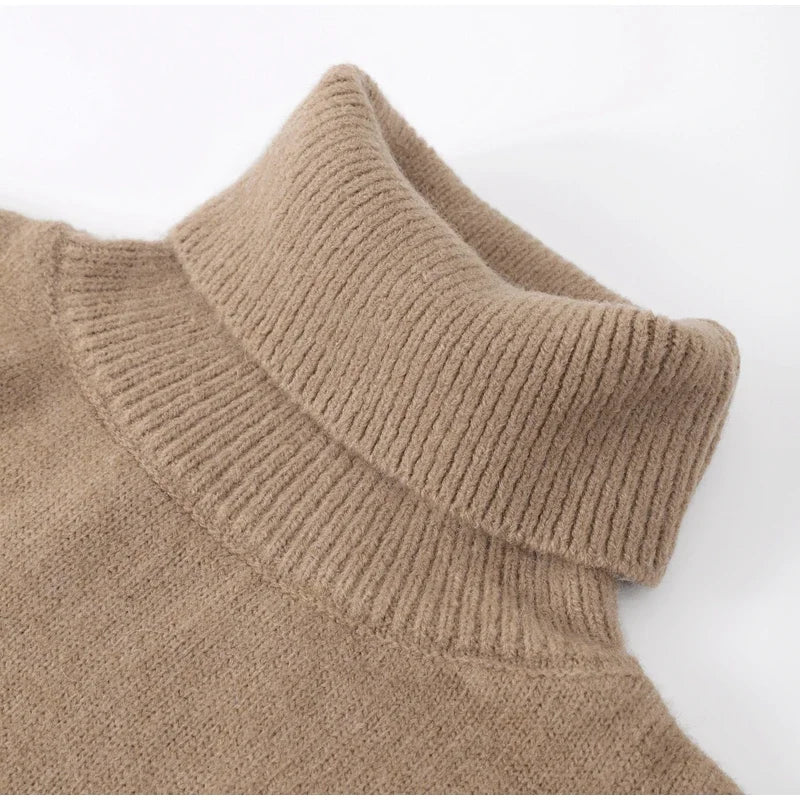 Ladies Turtleneck Sweater Soft Knit
