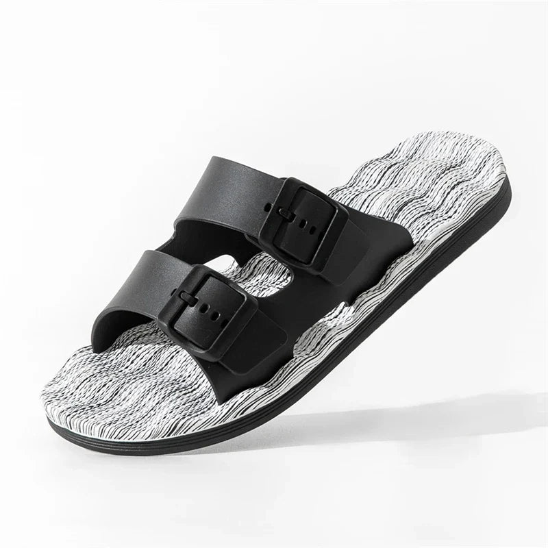 Van Belmont Orthopedic Leather Slippers
