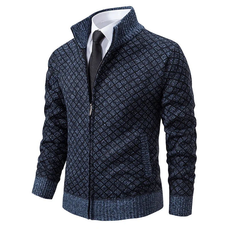 Plaid Knit Jacket