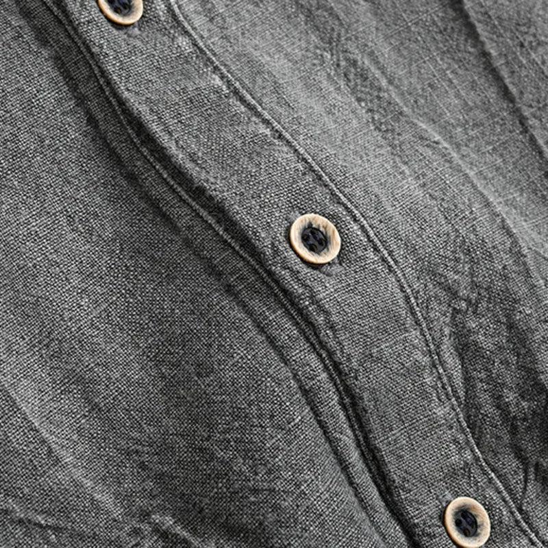 Henry Brook Long Sleeve Linen Shirt