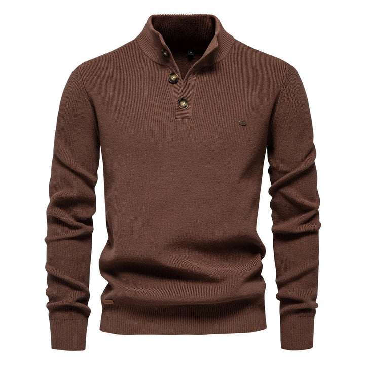 Men's Sweater with Button Details