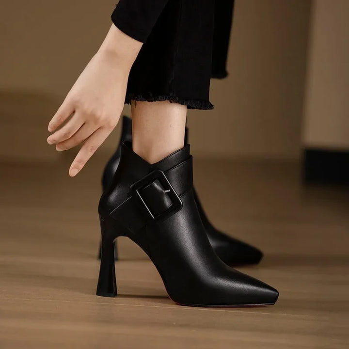 Clarice Ankle Boots with Buckle