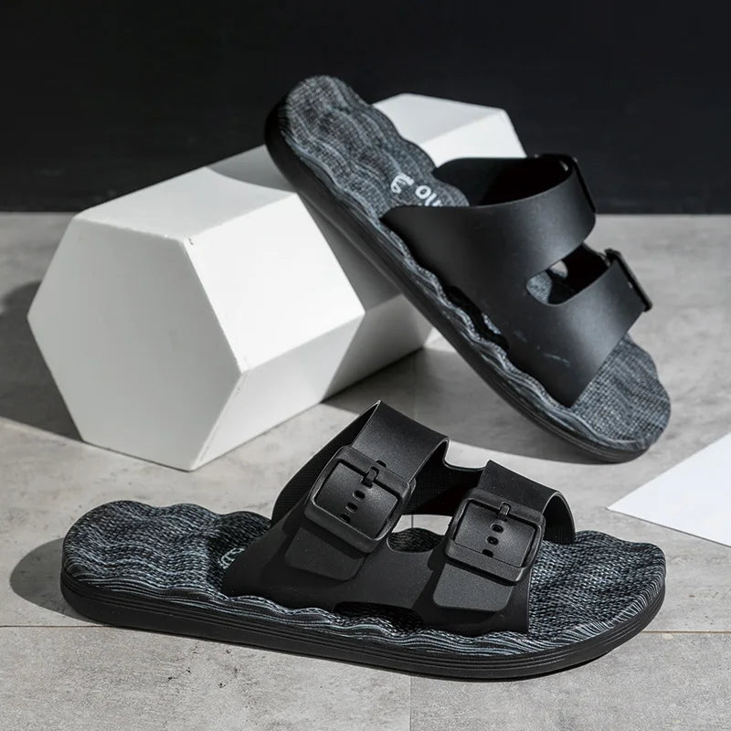 Van Belmont Orthopedic Leather Slippers