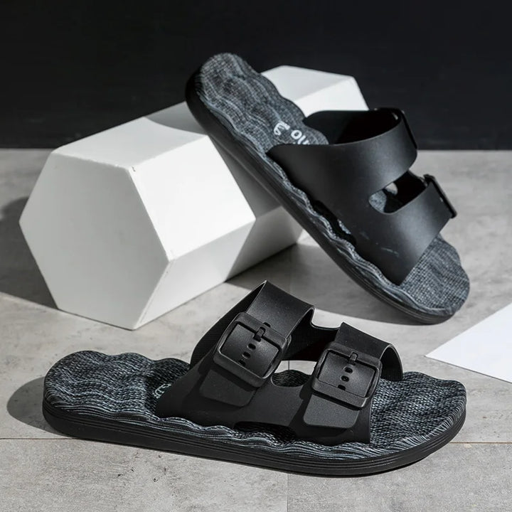 Van Belmont Orthopedic Leather Slippers