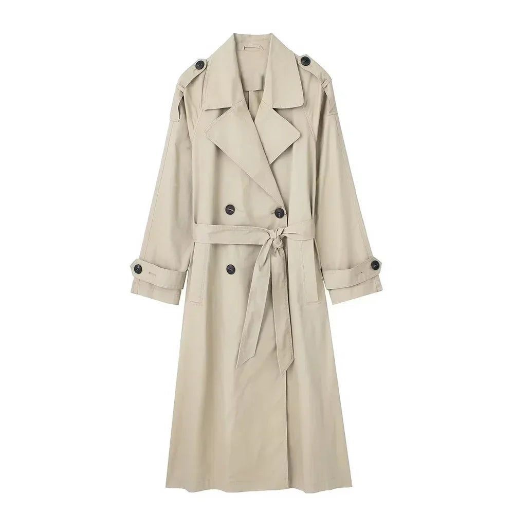 Alice | Women's Trench Coat with Belt and Lapels