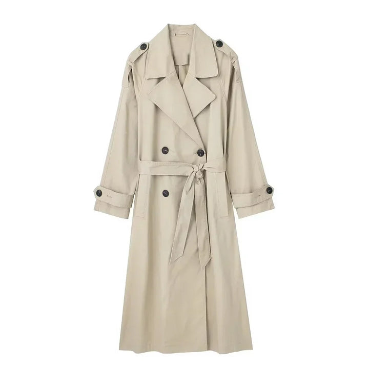 Alice | Women's Trench Coat with Belt and Lapels