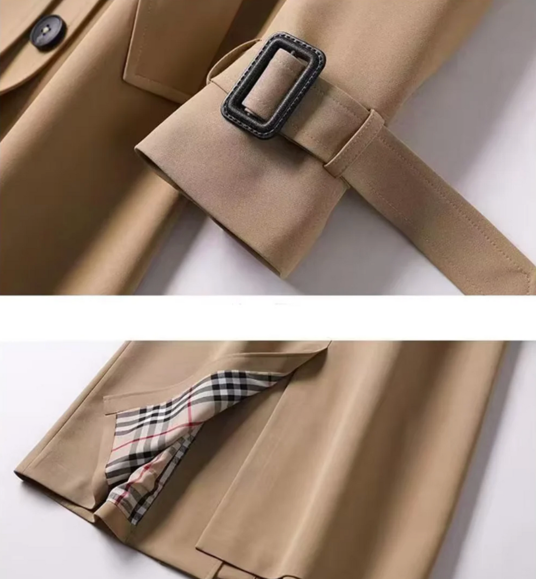 Ladies Reversible Belted Trench Coat