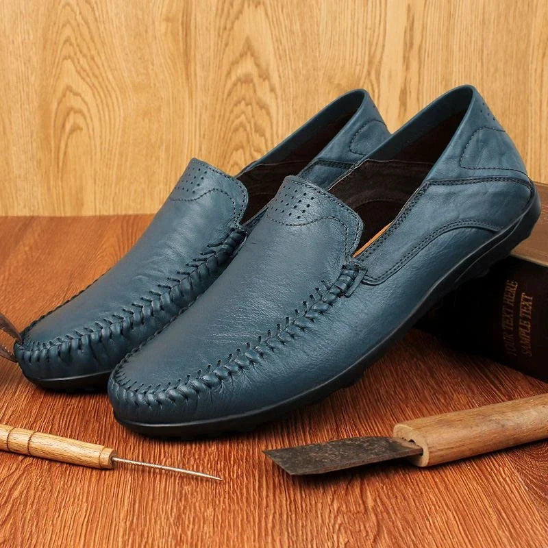 Aurelio Italian 100% Genuine Leather Slip-Ons