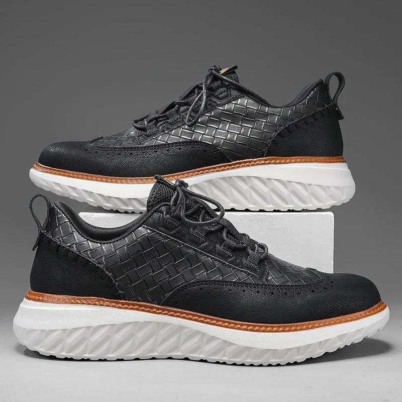 Lancaster Wingtip Leather Sneakers