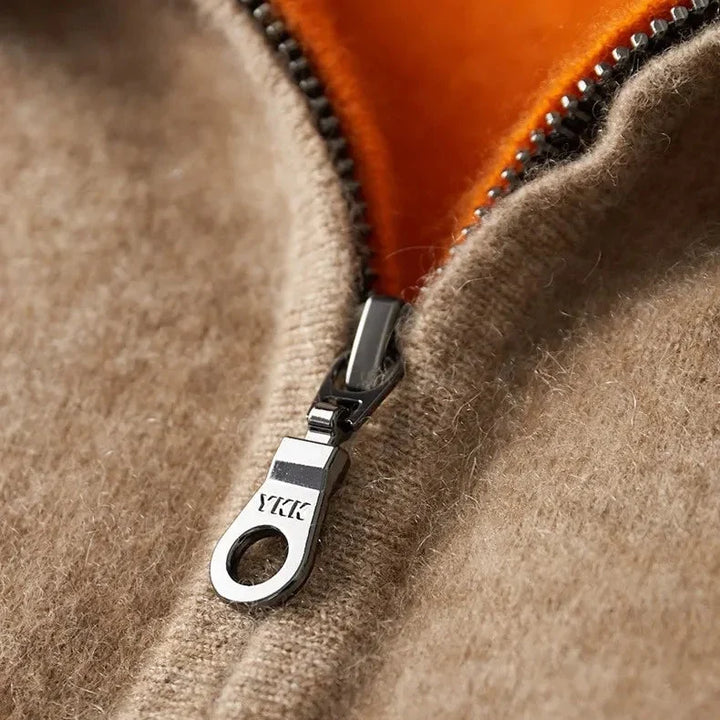 Koji Reversible Cashmere Zip Hoodie
