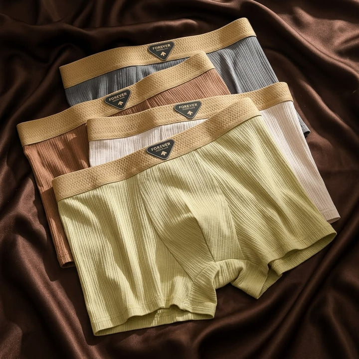 Black Ribbed Organic Cotton Boxer Short Set