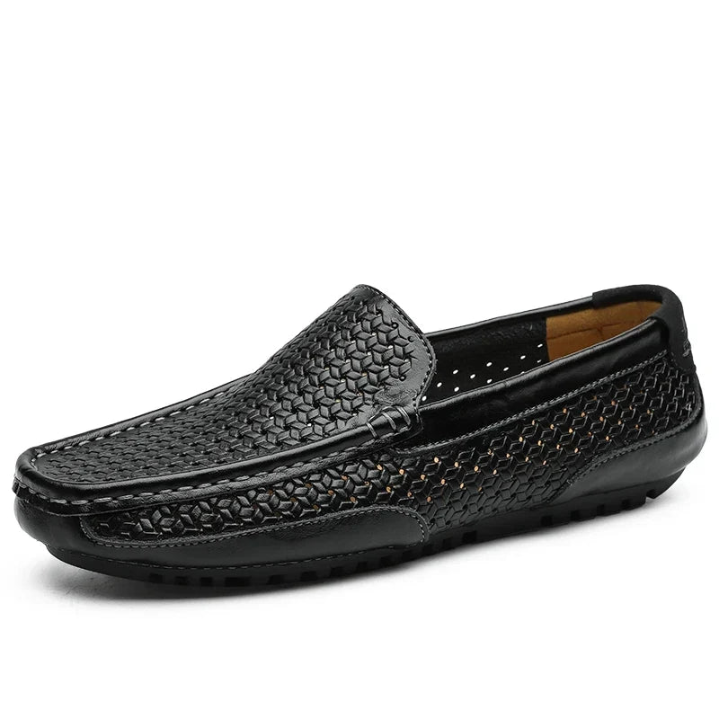 Edmond Genuine Leather Slip-Ons