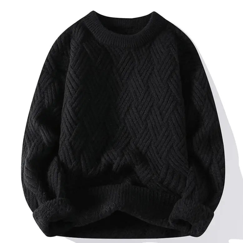 Kellen Checked Crew Neck Sweater