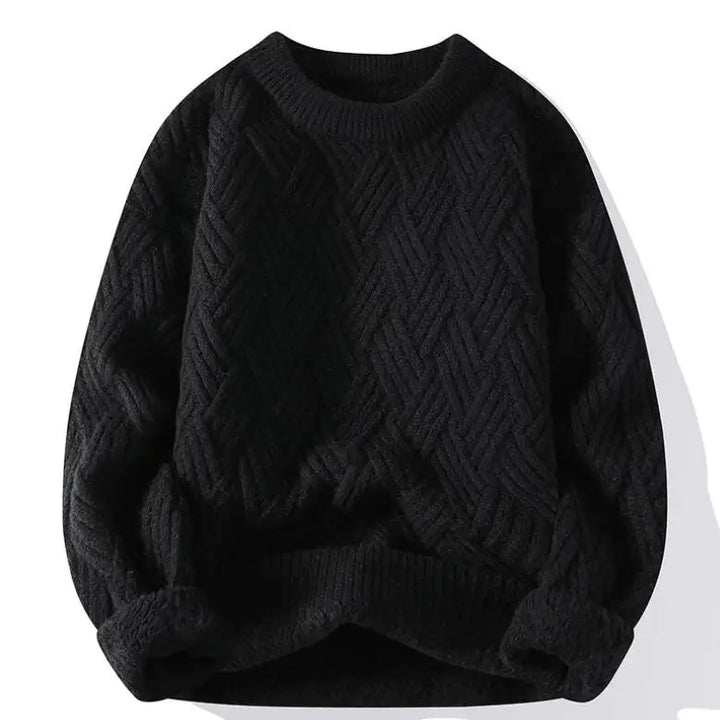 Kellen Checked Crew Neck Sweater