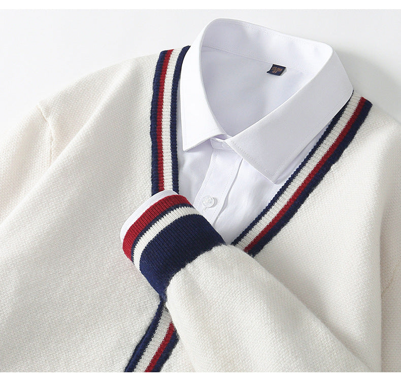 Charleston Cashmere Trim Cardigan