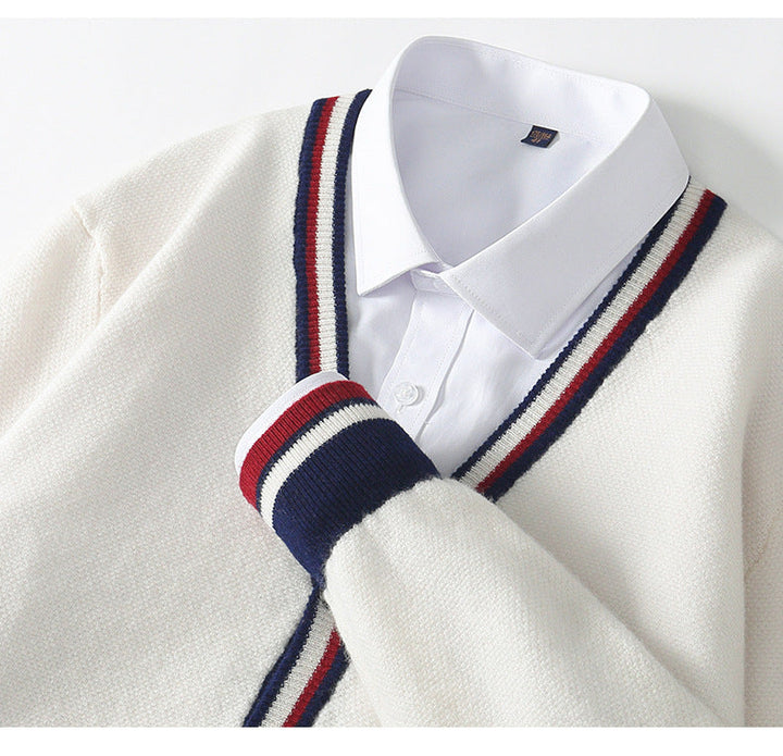Charleston Cashmere Trim Cardigan