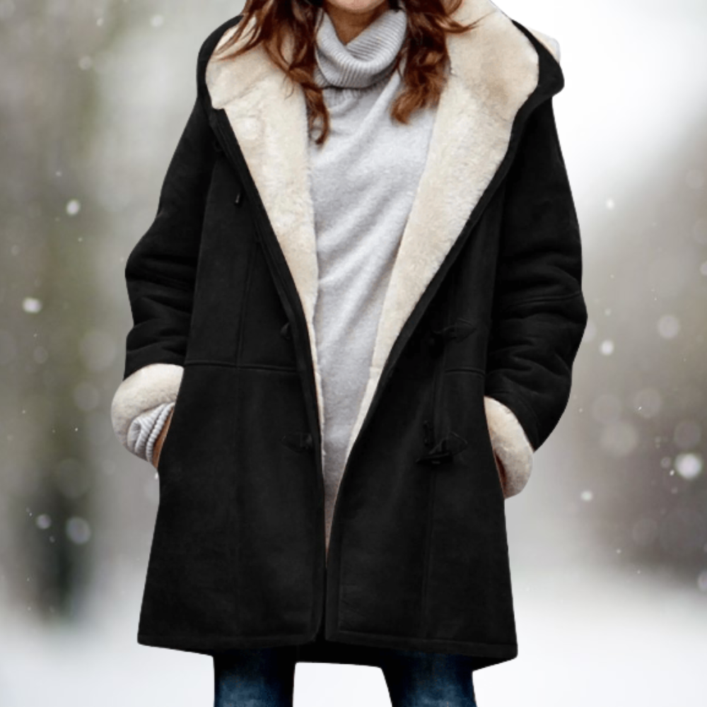 STACY – COZY WINTER COAT WITH HOOD
