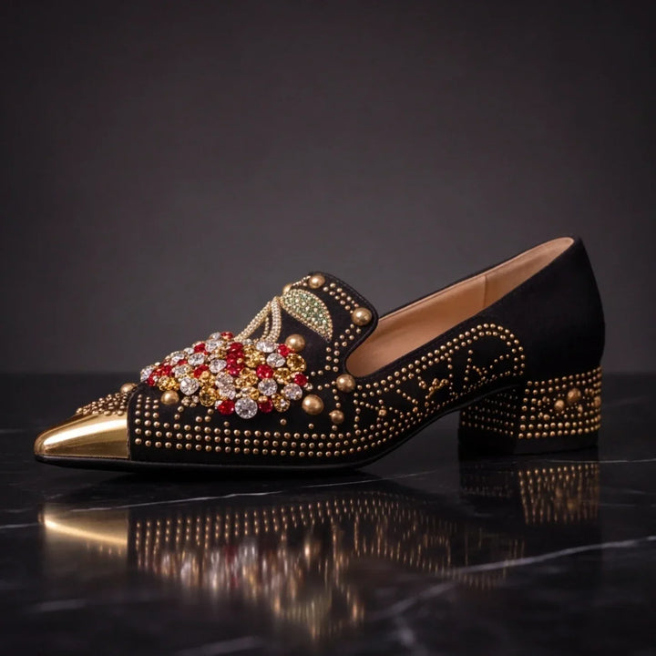 Cherry Crystal Heels