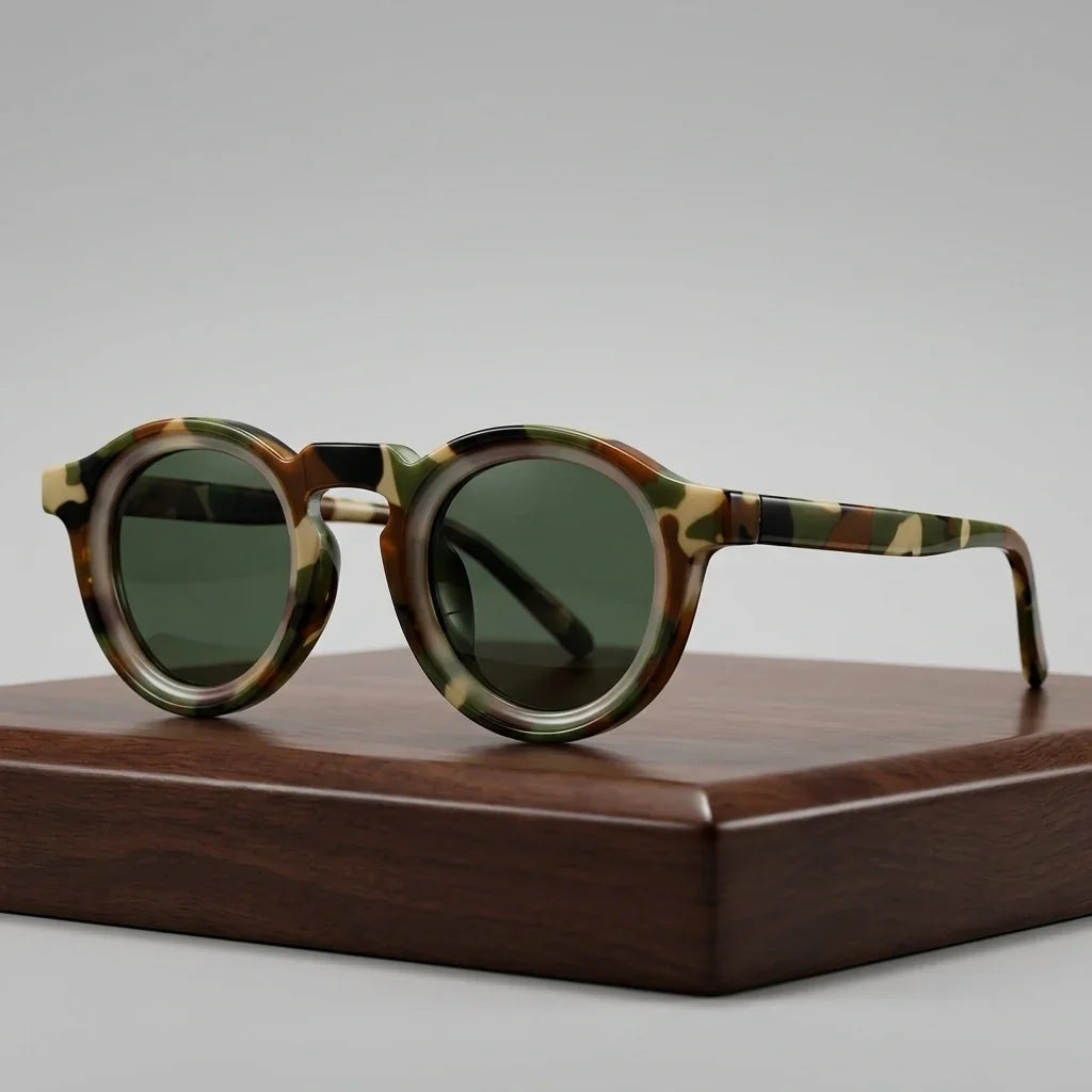 Milano Retro Round Sunglasses