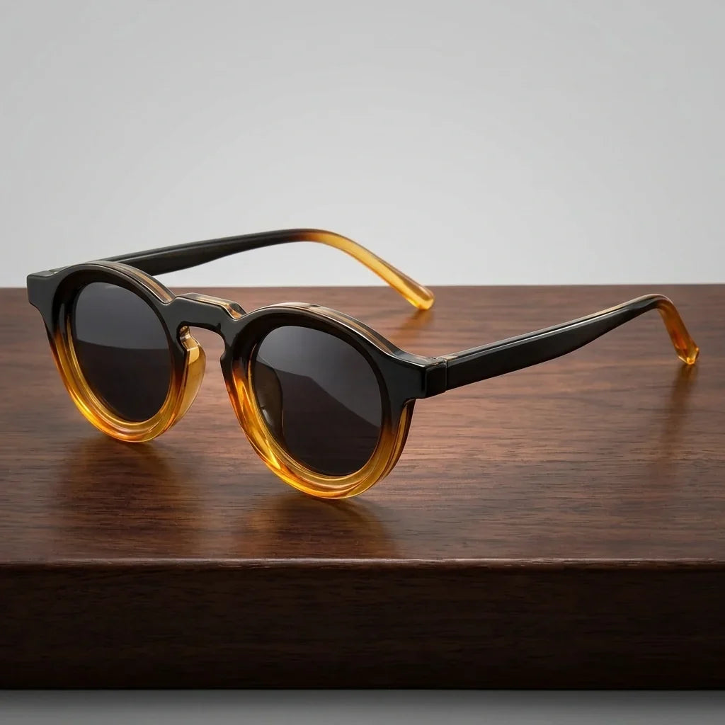 Milano Retro Round Sunglasses