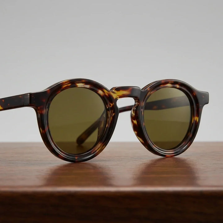 Milano Retro Round Sunglasses