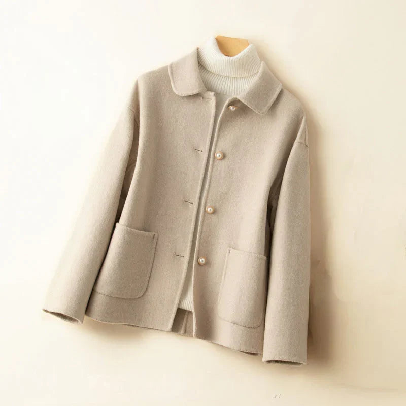 Madison Pearl Cashmere Coat