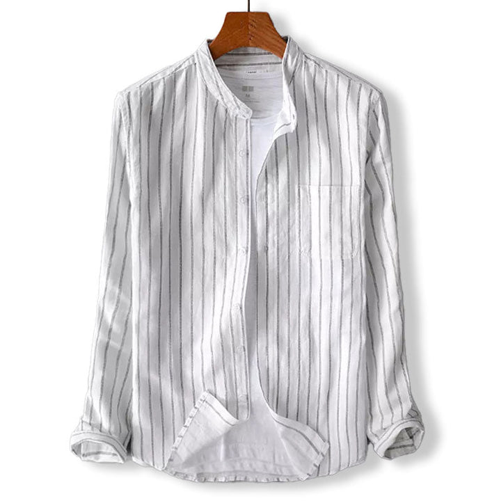 Edward Carter Regular Fit Cotton Linen Shirt