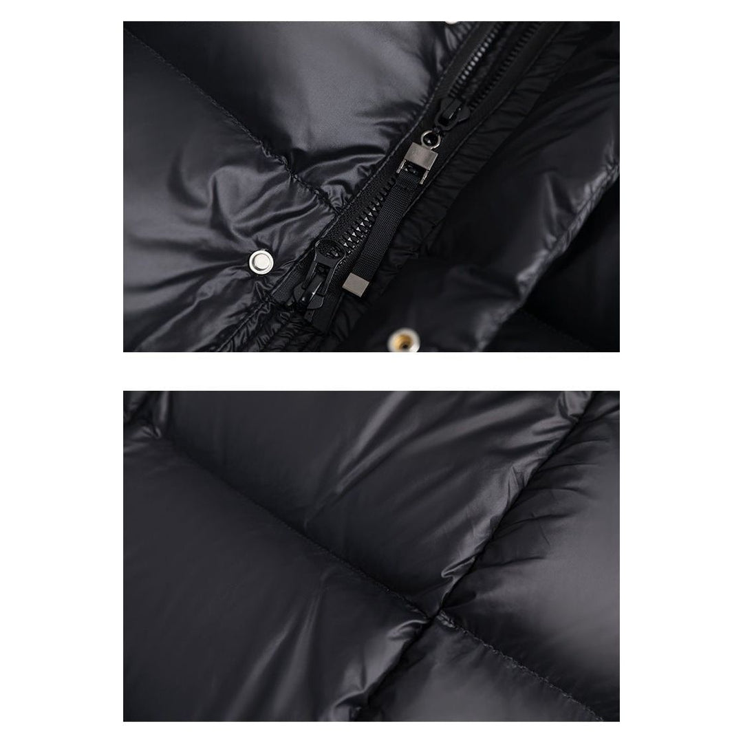 Ladies Long Padded Puffer Jacket with Hood