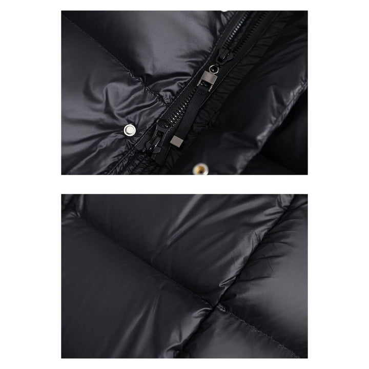 Ladies Long Padded Puffer Jacket with Hood