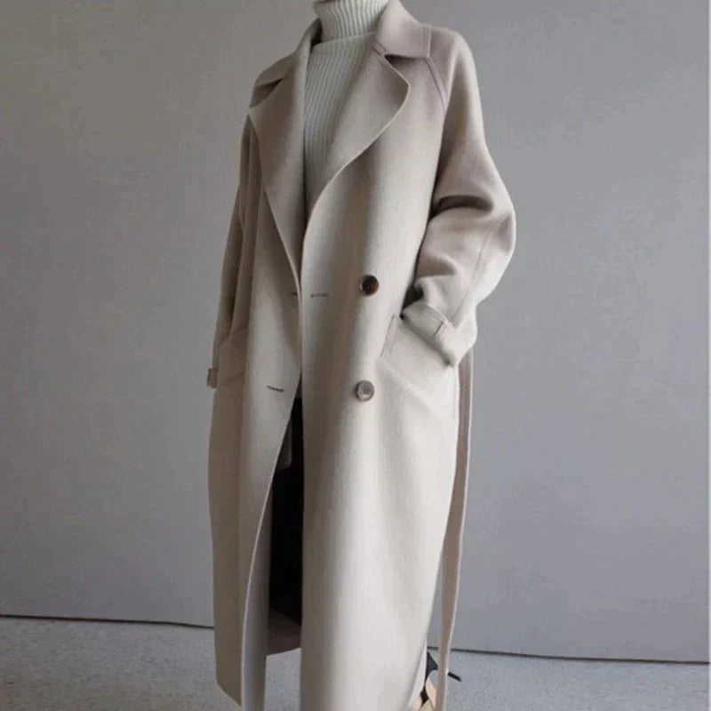 Sarah | Long Wool Coat