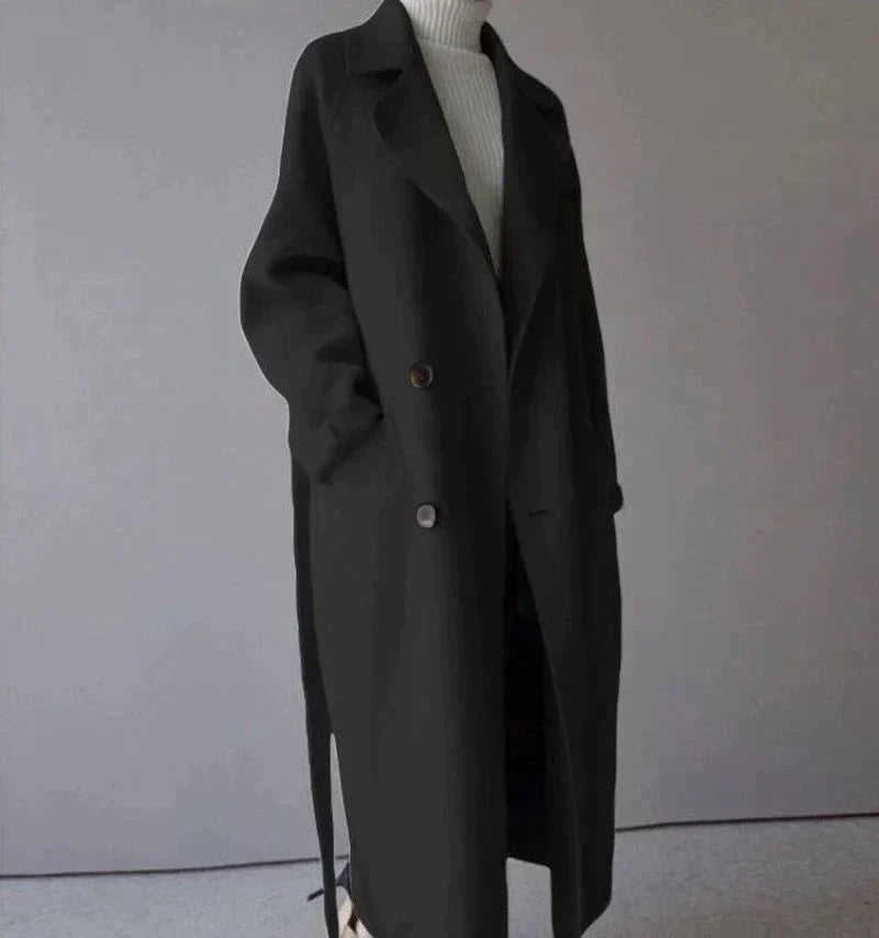 Sarah | Long Wool Coat