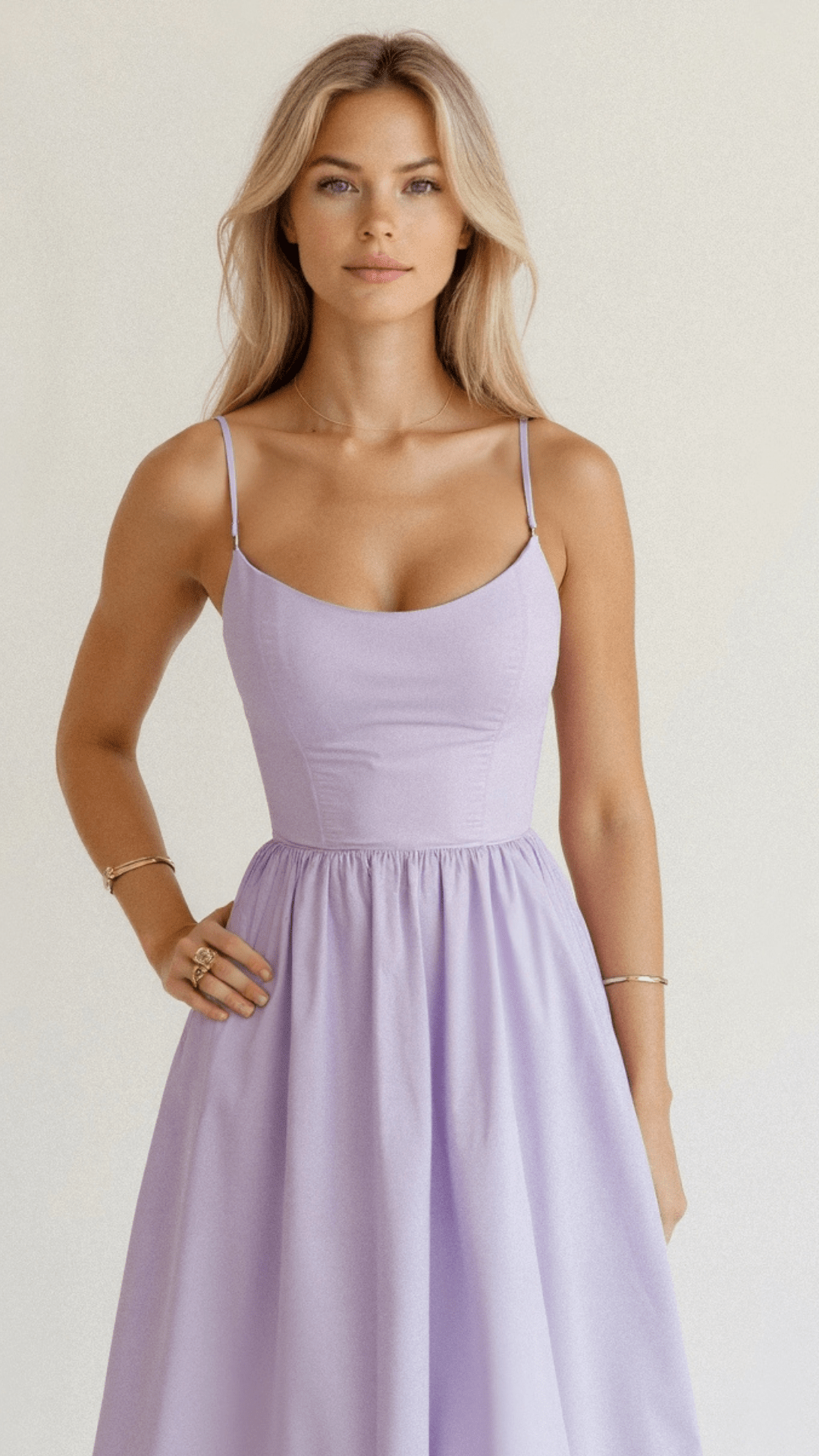 Women’s Satin Midi Evening Dress – Luxurious Flowing Charmeuse Crepe Georgette Spaghetti Strap Dress