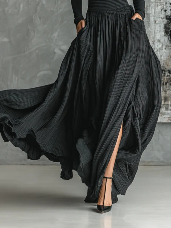 Willow | Turtleneck and Pleated Skirt Set with Versatile Style