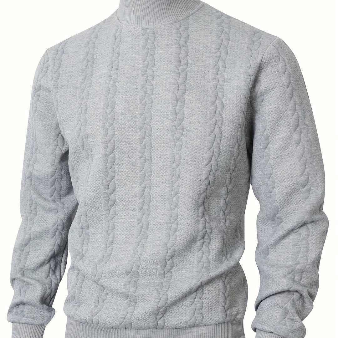 Merritt | Textured High-Neck Sweatshirt