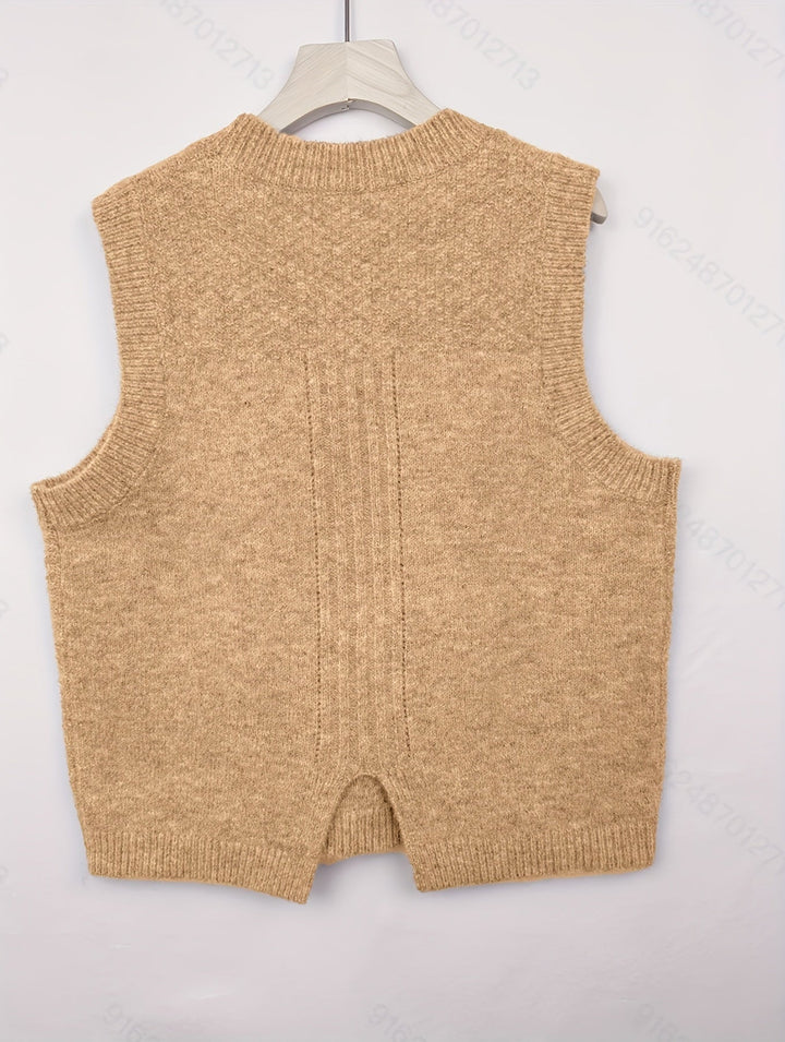 Brooke | Cable Knit Sweater Vest