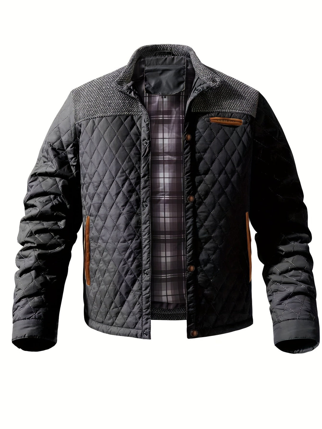Gideon | Quilted Stand Collar Jacket