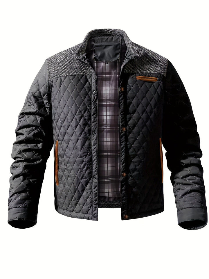 Gideon | Quilted Stand Collar Jacket