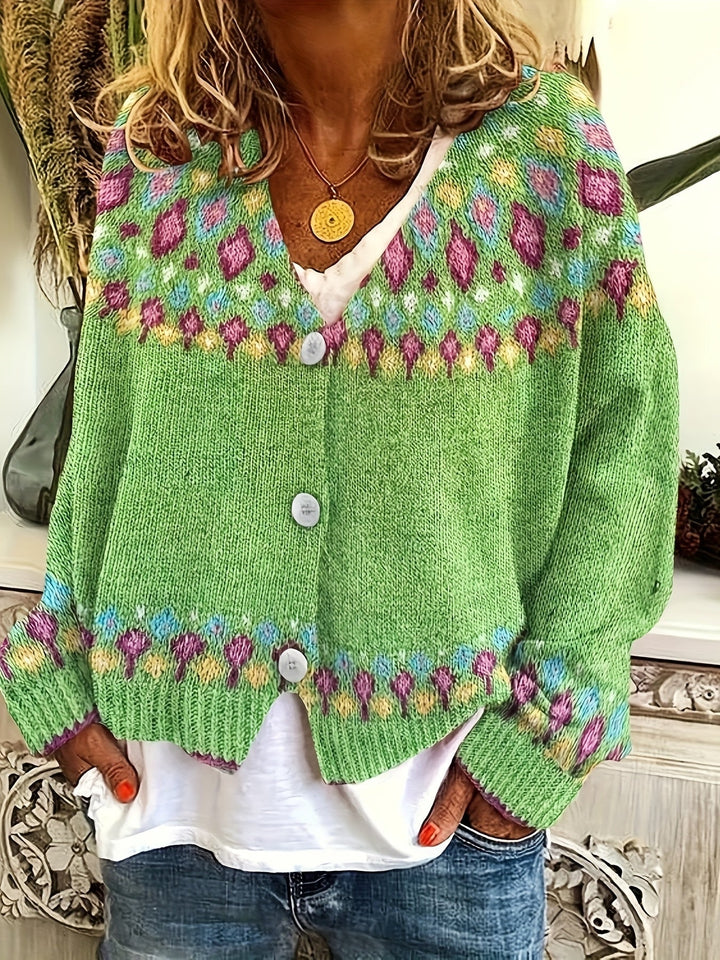 Esme | Nordic Printed Cardigan