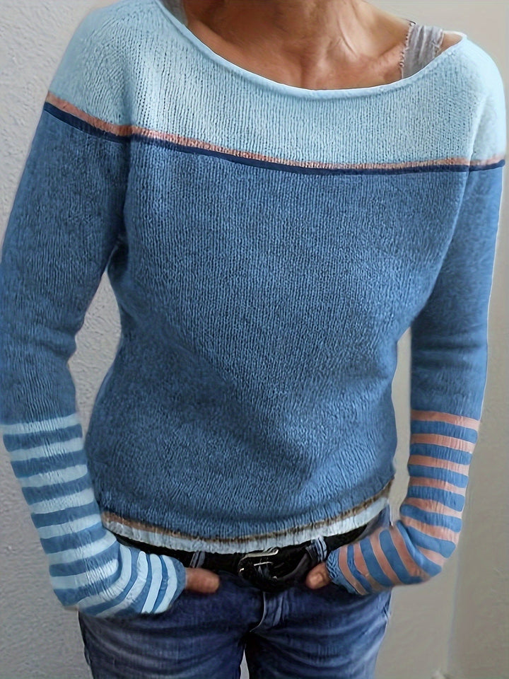 Francesca | Color-Block Bootneck Sweater