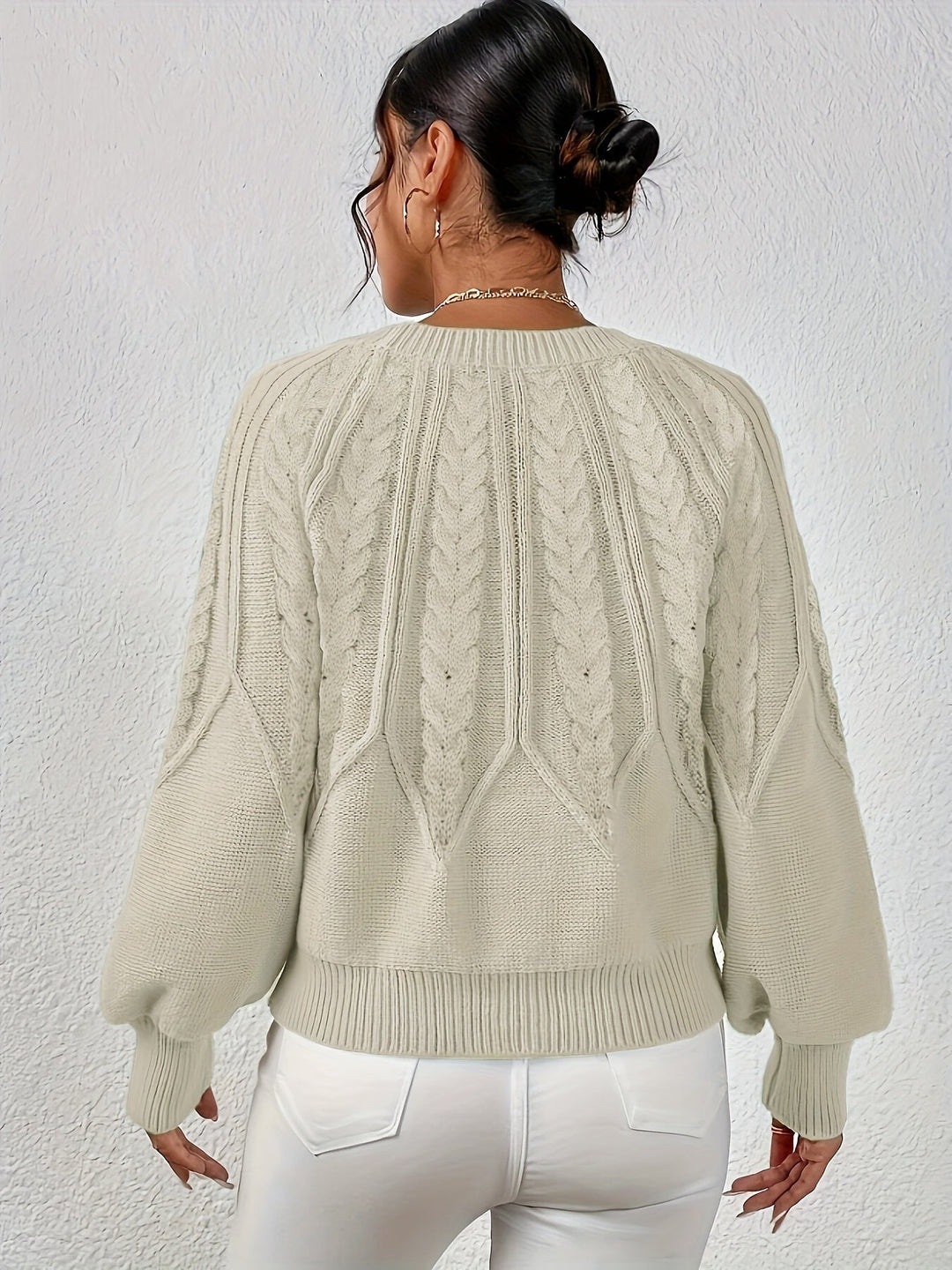Eleanor | Relaxed Cable Knit Sweater
