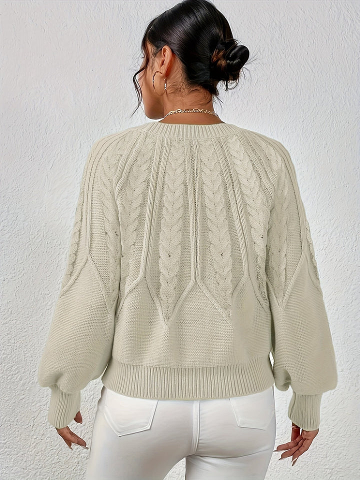 Eleanor | Relaxed Cable Knit Sweater
