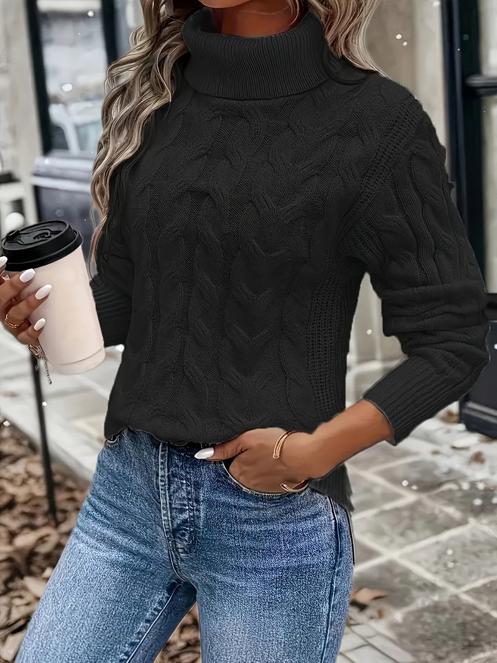 Celeste | Cozy Cable Knit Turtleneck