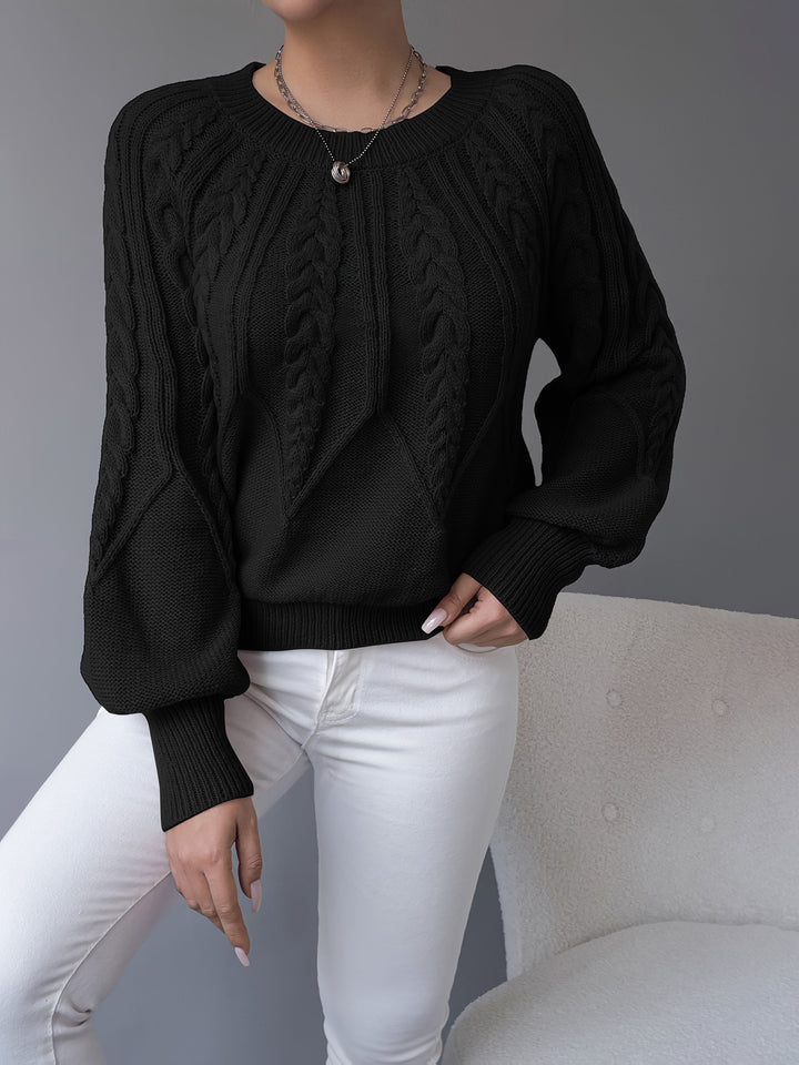 Elsie | Cable Knit Texture Sweater