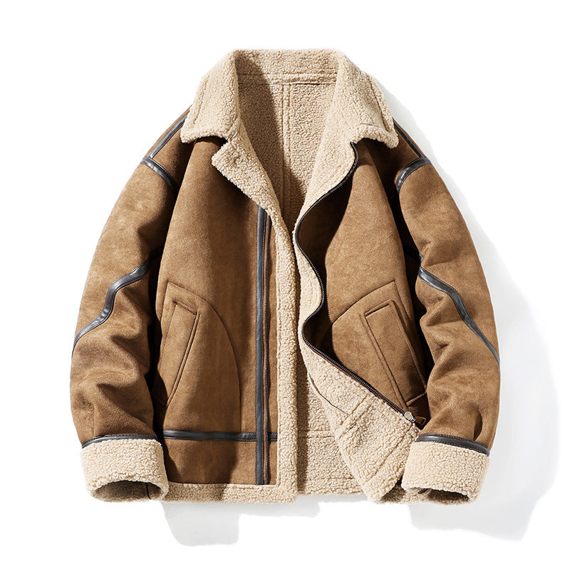 Diego | Men's Jacket with Textured Lining and Zipper
