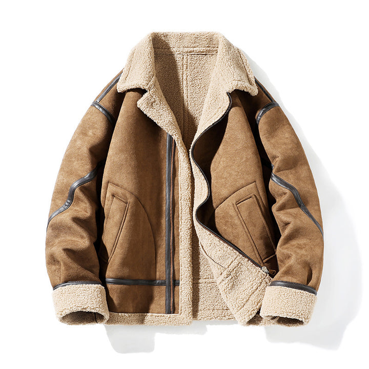 Diego | Men's Jacket with Textured Lining and Zipper