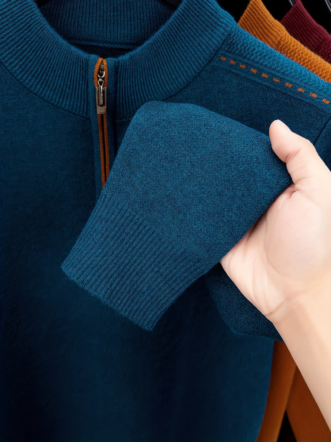 Daniel | Half-Zip Knitted Sweater