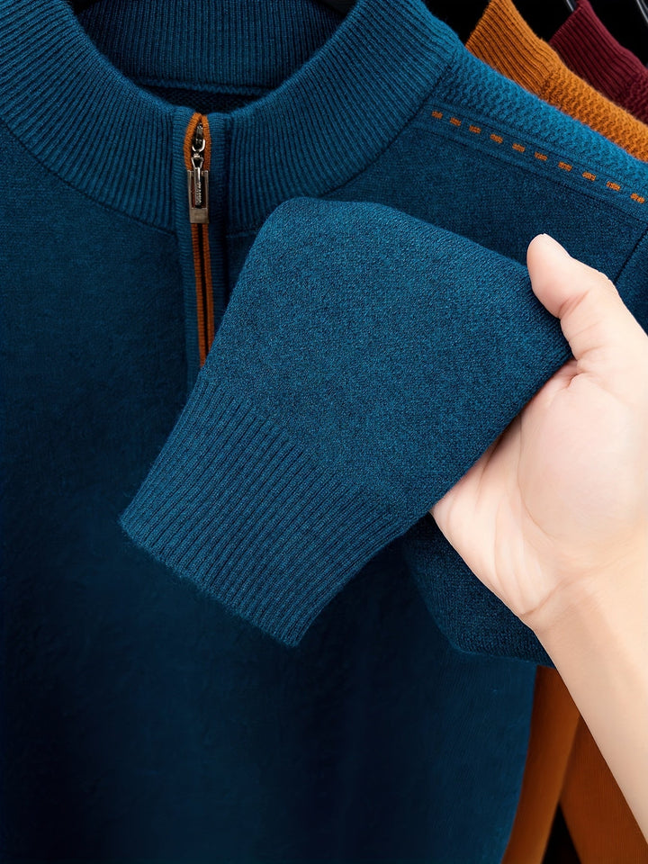 Daniel | Half-Zip Knitted Sweater